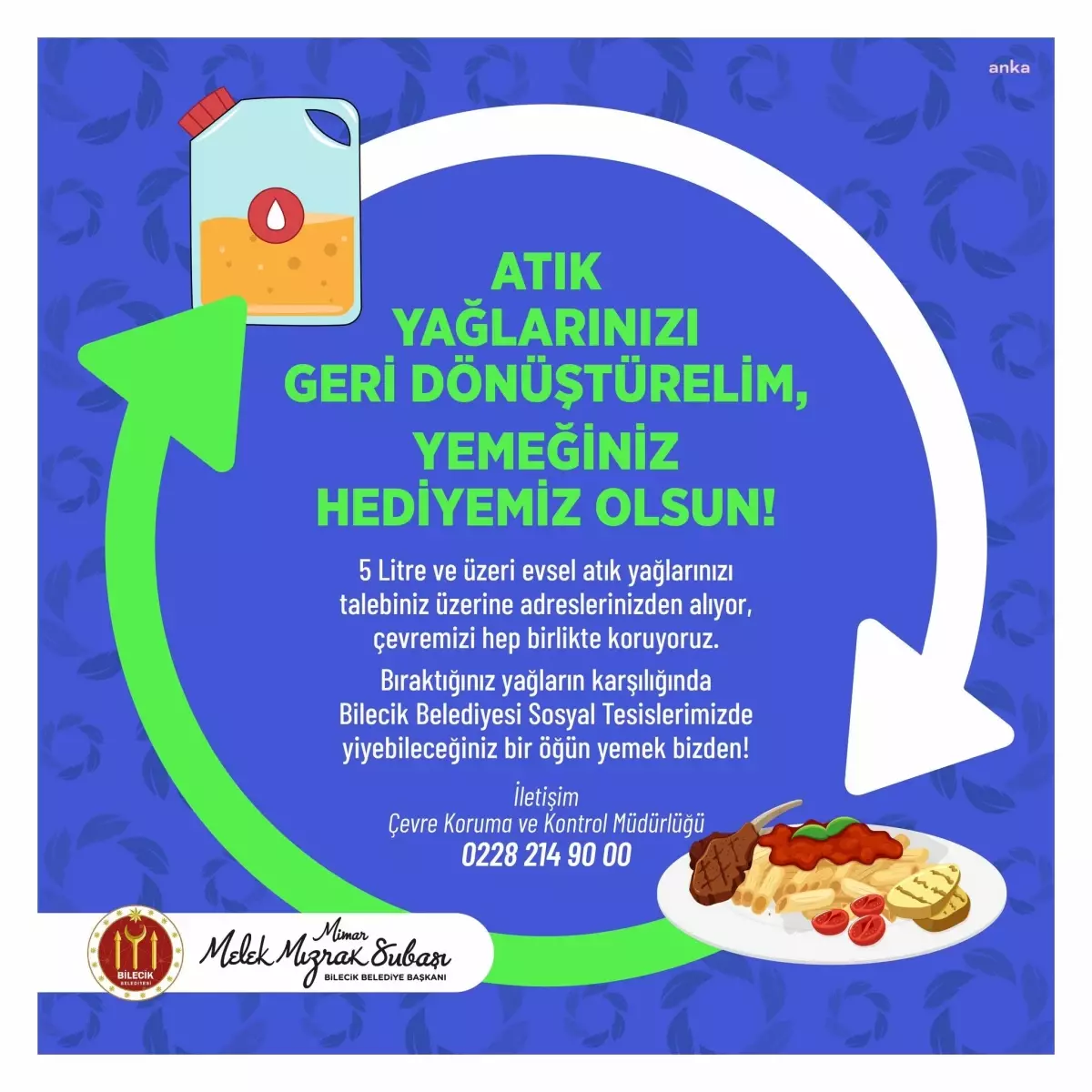 Bilecik Belediyesi’nden Atık Yağ Toplama Kampanyası