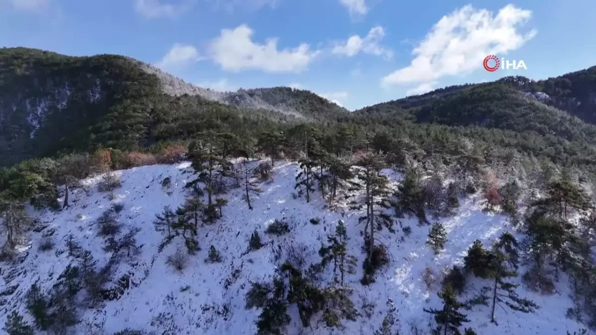 Soğuksu Milli Parkı’nda Kartpostallık Kar Manzaraları