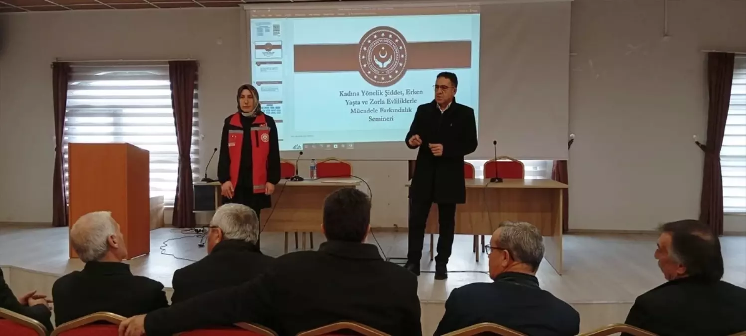 Yunak’ta Kadına Yönelik Şiddetle Mücadele Semineri