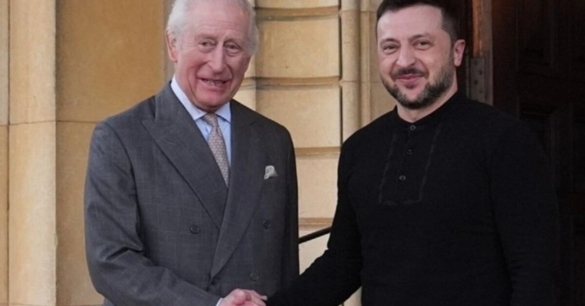 İngiltere Kralı Charles, Zelenskiy’yi kabul etti