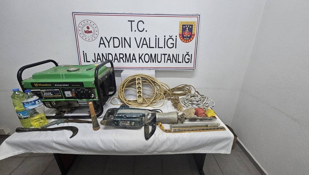 Kaçak kazıya gözaltı